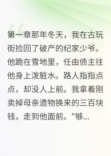 《我养的小白脸成功了》小说章节免费试读 纪云深程雅小说阅读