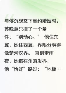《苏晚意傅沉砚》春日戒完结版免费试读