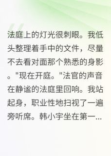 精品热文《法庭上的旧情人》小宇宋雨小说全文精彩章节免费试读无删减